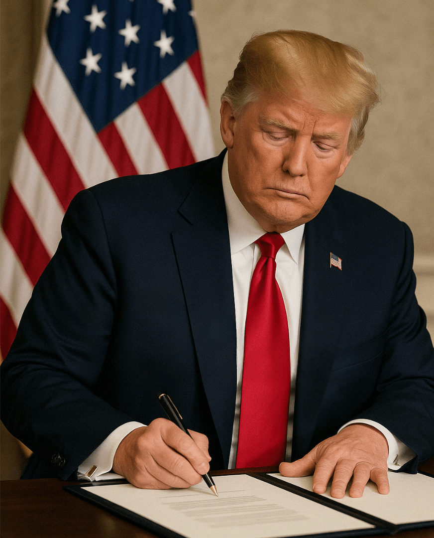 trump signing tarriffs